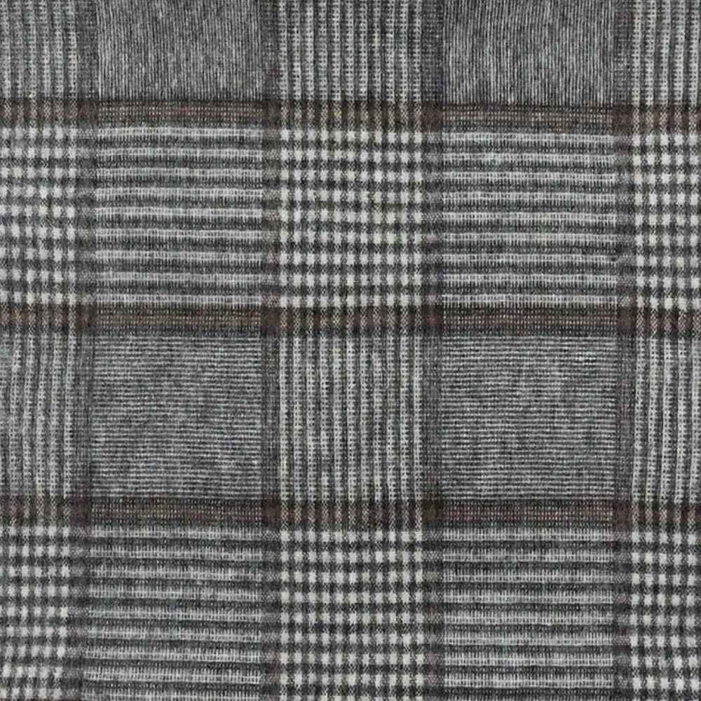 ZARA Oversized Plaid Shawl Scarf 47x76 Mens Soft Blanket Wrap Pashmina Fringe